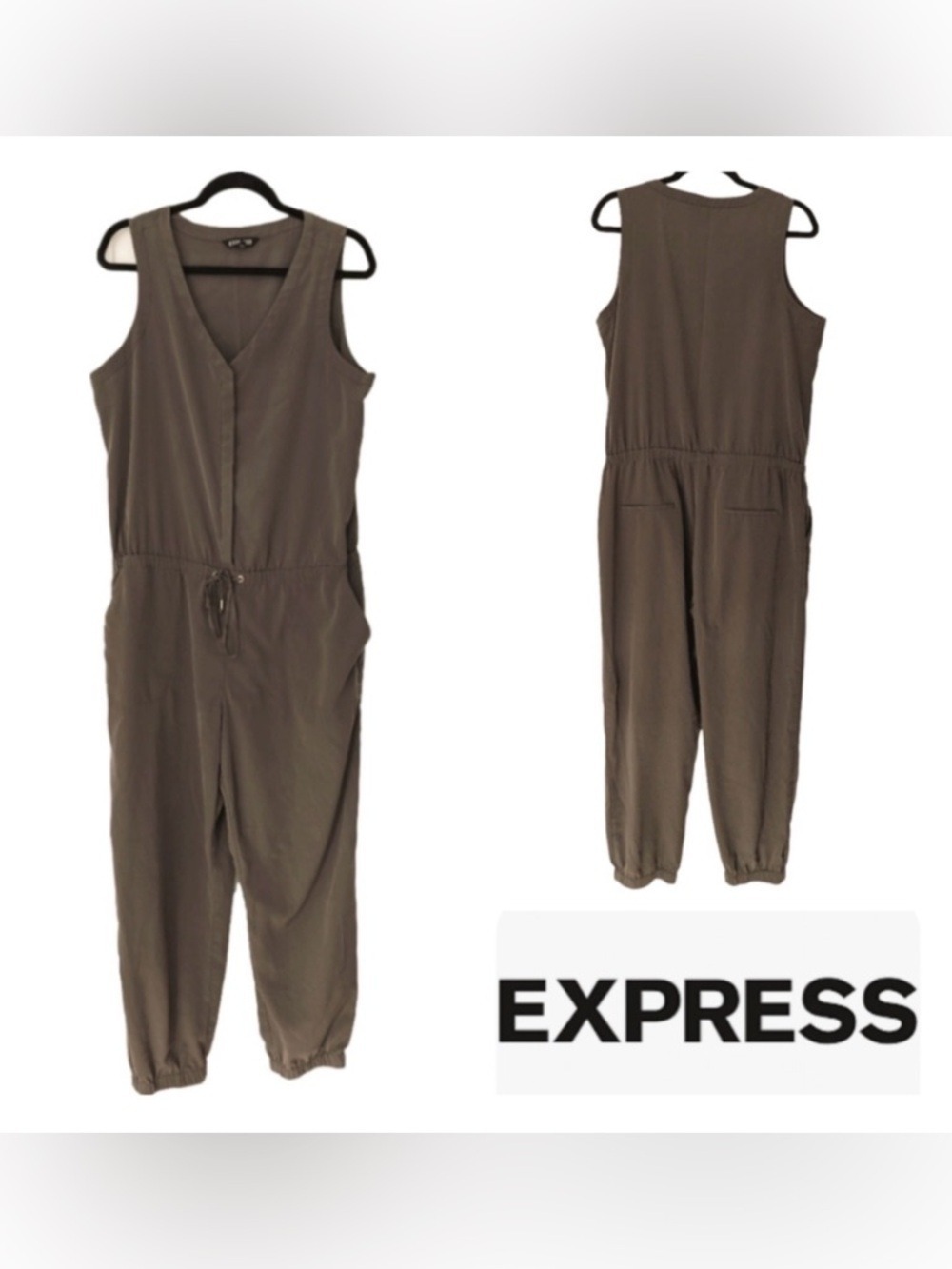 Express Olive Green jumpsuit